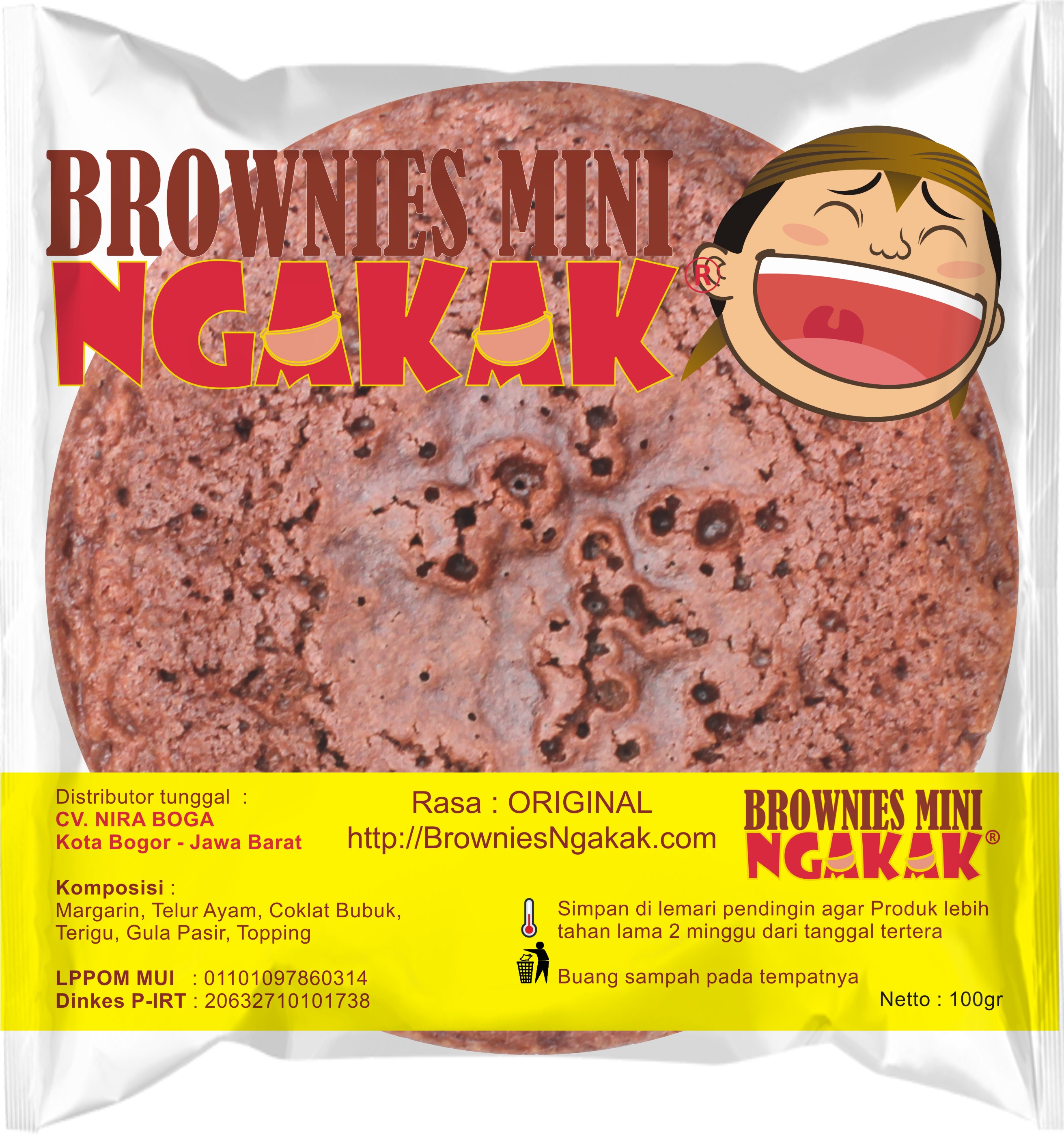 Brownies Mini - Brownies NGAKAK Brownies NGAKAK Moon Surface Final Product