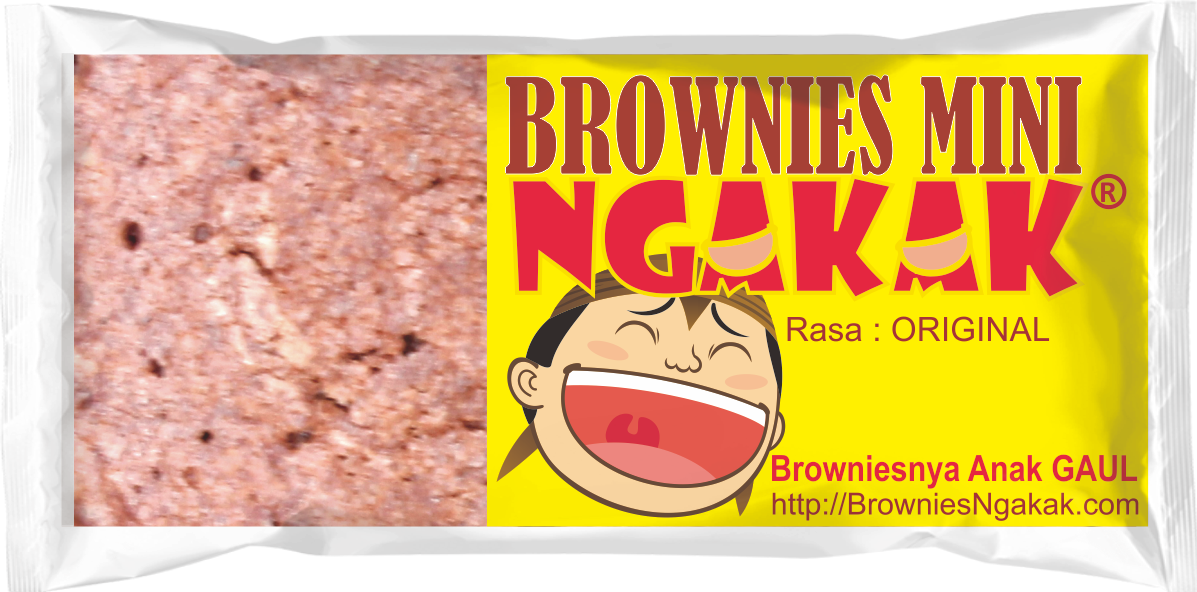 Brownies Mini - Brownies NGAKAK Brownies NGAKAK Potongan Rasa Original transparant